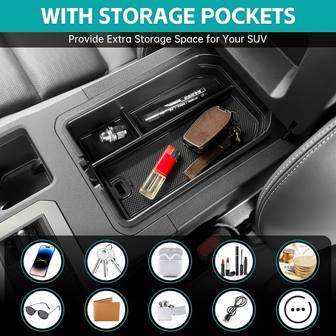Center Console Organizer Compatible with 2024 2025 Toyota Land Cruiser Prado 250 J250 LC250 1958 Accessories