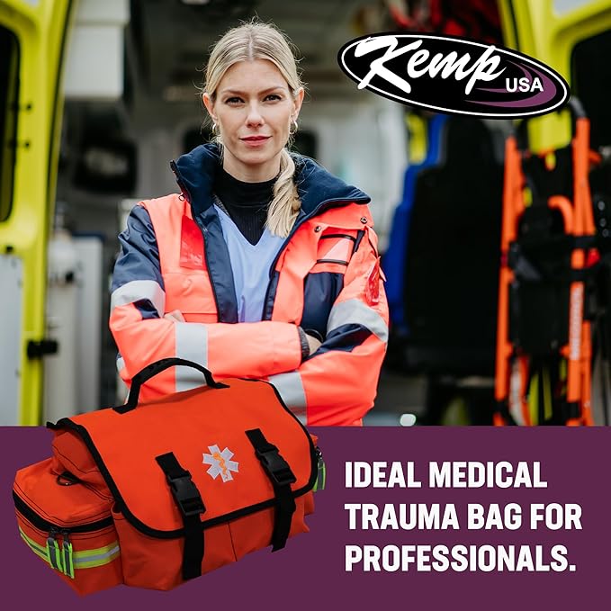 Kemp USA First Responder Trauma Bag-Orange