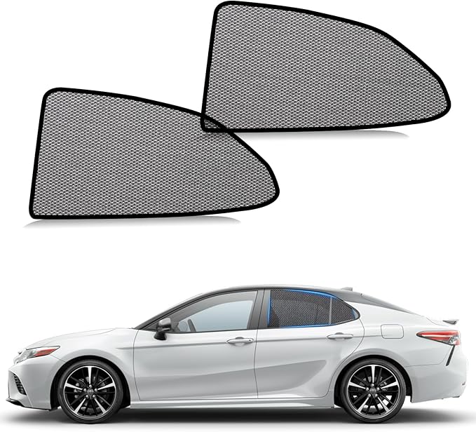 ZATOOTO Car Window Shades Camry 2018-2024 for Rear Window 2Pack car Shades for Back Windows Baby & Pet | Blocks 99% UV Rays & Heat | Breathable Mesh for Privacy & Bug Protection | Camping & Travel