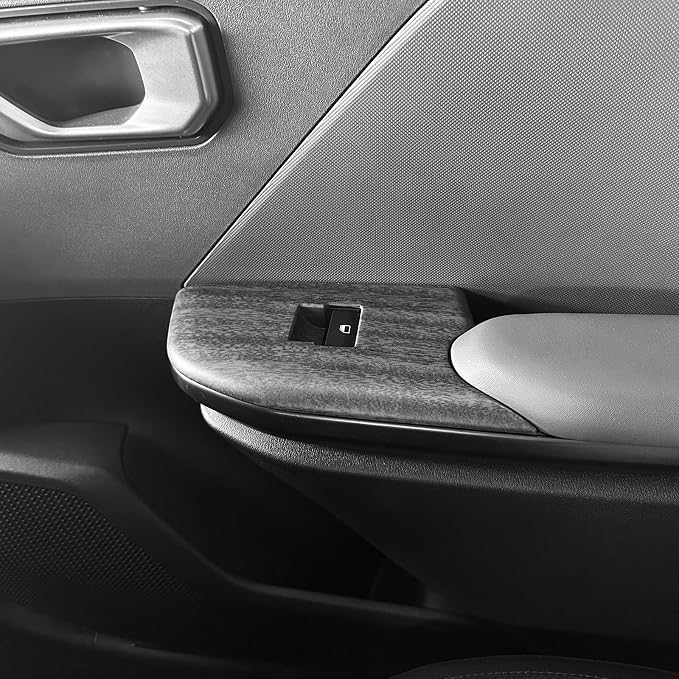 YOUTOOCAR Door Lock Switch Covers Compatible with Kia K4 2025-2026 Accessories (Wood Grain)