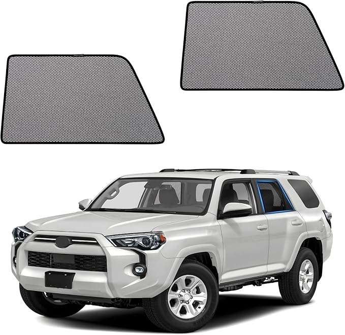 ZATOOTO Car Window Shades Toyota 4Runner 2017-2024 for Rear Window | Sun Shade for Baby & Pets | Blocks 99% UV Rays & Heat | Breathable Mesh for Privacy & Bug Protection | Camping & Travel