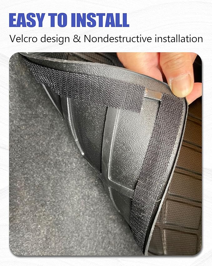 Cargo Liners Backrest Mat for Lincoln Nautilus Accessories 2024-2025 2026 with Hook&Loop Rear Trunk Mat Rear Seat Back Cover Protector All Weather Anti-Slip Split Dog Liner 3 PCS