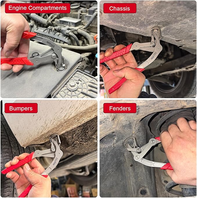 Car Clip Pliers, Panel Clip Removal Pliers, Professional Plastic Fastener Removal Tool for Removing Automotive Fasteners Clips Without Damage