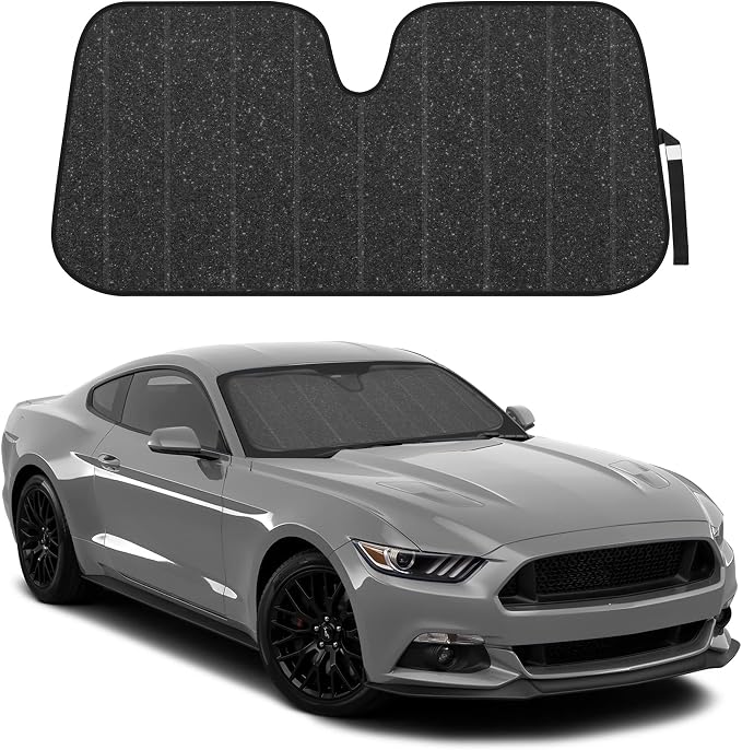 BDK PolyPro Purple Car Seat Covers for Women Gift Set Bundle - Seat Covers for Cars with Carpet Floor Mats, Fur Steering Wheel Cover and Bling Windshield Sunshade