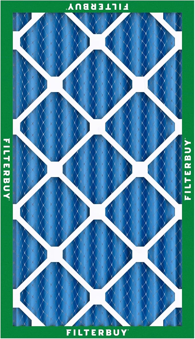 Filterbuy 8x30x4 Air Filter MERV 13 Optimal Smoke & Allergy Defense (1-Pack), Electrostatic Pleated HVAC AC Furnace Filters Replacement (Actual Size: 7.50 x 29.50 x 3.63)