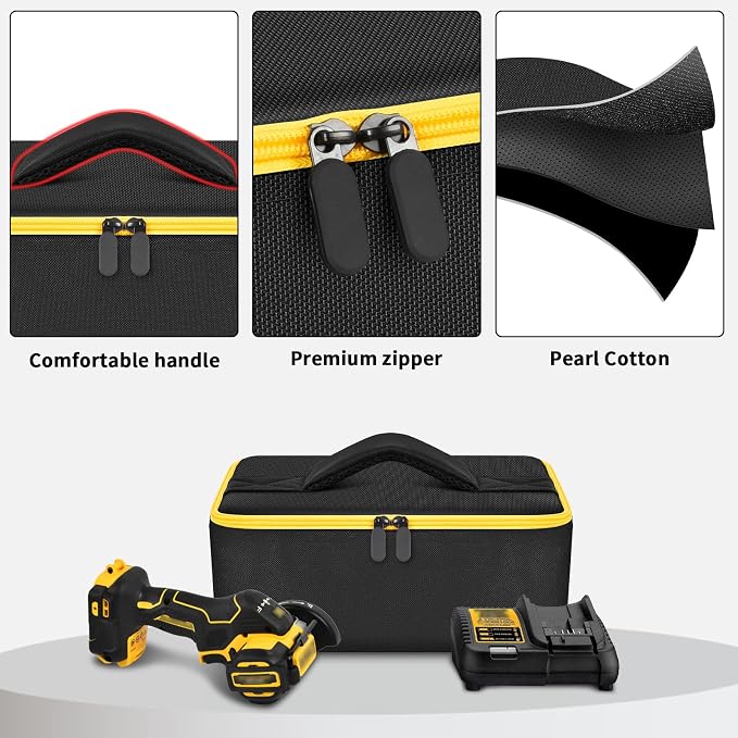 Car Battery Jump Starter Bag Compatible with DEWALT DXAEJ14 Digital Portable Power Station + Bag Compatible with DEWALT 20V MAX Cut Off Tool