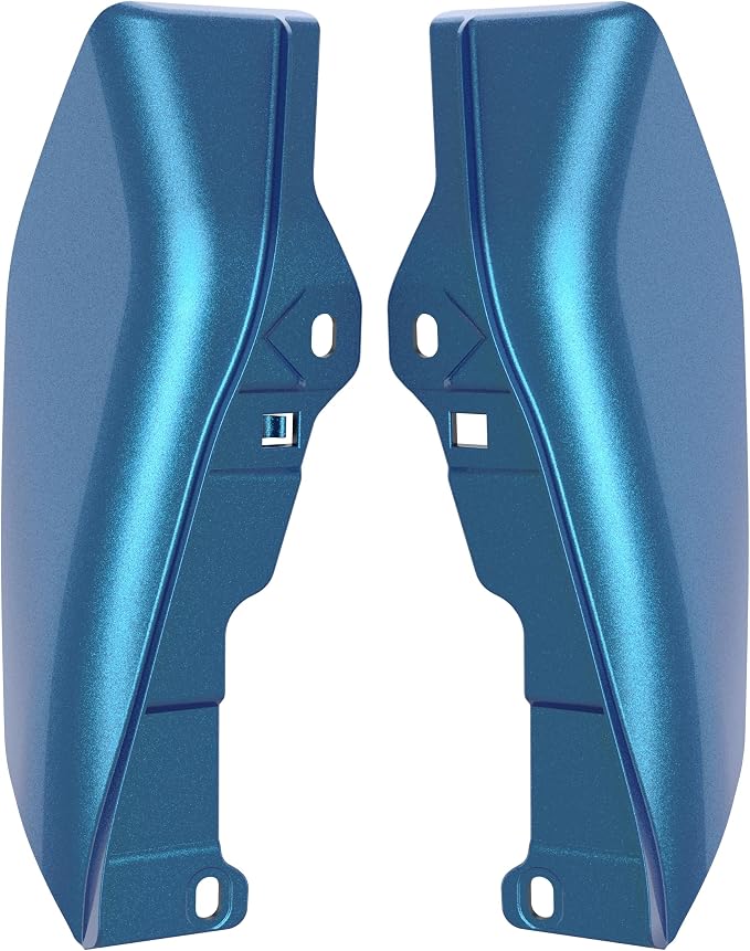 Color - Matched Mid Frame Air Deflectors Heat Shield, Perfectly Fit for Harley Touring Models 2009-2026 Daytona Blue