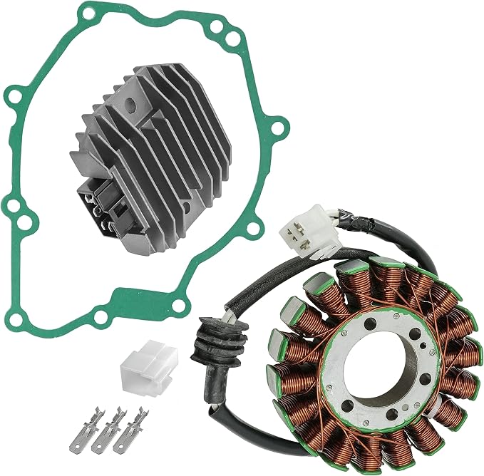 Caltric Stator & Regulator Rectifier with Gasket Compatible with Yamaha Yzf-R6 Yzf R6 2003 2004 2005