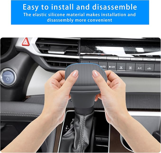 Silicone Gear Shifter Trim Cover for Sienna 2021-2025,Center Console Gear Shift Head Protection Cover Automatic Gear Shift Knob Cover Interior Accessories
