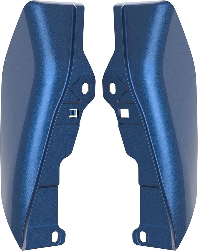 Color - Matched Mid Frame Air Deflectors Heat Shield, Perfectly Fit for Harley Touring Models 2009-2026 Dark Blue Pearl