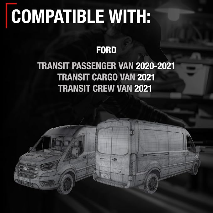 Rear View Camera Compatible with 2021 Ford Transit Cargo Van, Medium| High Roof