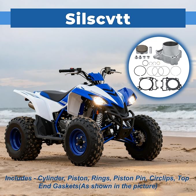 Silscvtt Cylinder Piston Top End Gasket Kit 99mm Replacement for Polaris Ranger 570 2014-2019 Replacement for 810965 3022860 40105M09900