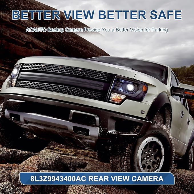 Tailgate Handle Backup Camera Fit for Ford F150 2004-2014,F250 F350 F450 F550 Super Duty 2008-2016,Explorer Sport Trac 2007-2010,Lincoln Mark LT 2006-2008 View Parking Camera 8l3Z-9943400-AC