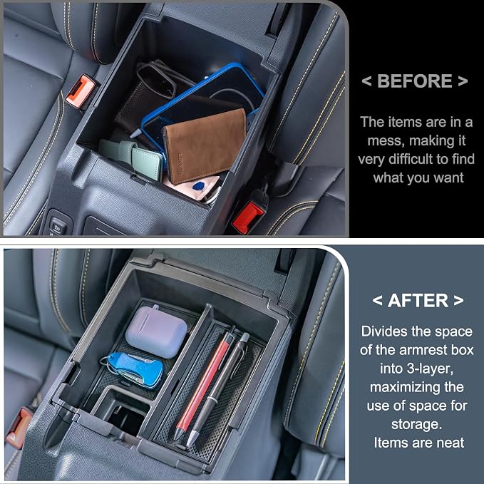 TOPINSTALL Sun Visor Sunglass Holder and 2-Layer Trays Compatible with 2025 Ford Bronco 4 Doors Automatic Transmission ONLY, Interior Organizer (Not for Manual Transmission & 2 Doors & Bronco Sport)