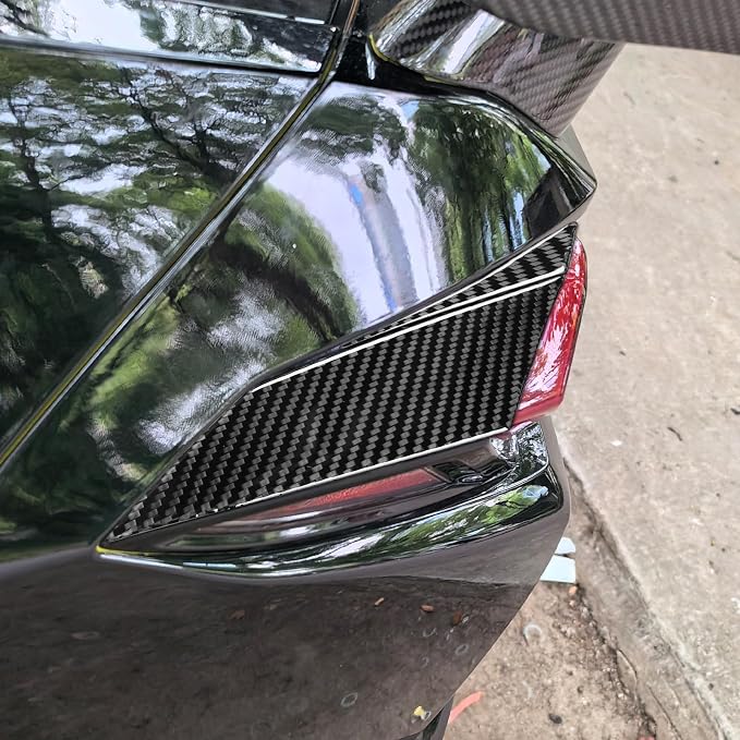 Real Carbon Fiber Tail Light Side Trim Compatible with Corvette C8 2020-2026, Exterior Decor Sticker Accessories