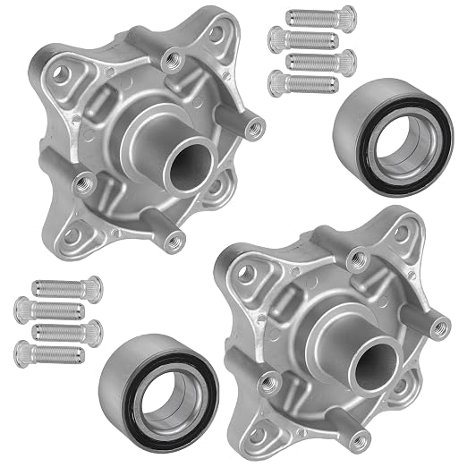 Caltric 2 Rear Wheel Hub with Bearing and Bolt Compatible with Polaris RZR 800 EFI/RZR S 4 800 2008-2014