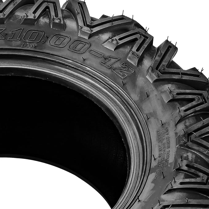 Torchbeam 25x10-12 ATV UTV Tires All-Terrain Quad Tire for All Trail Mud Pavement Sand Off-Road Tire,6 Ply, 2 pack