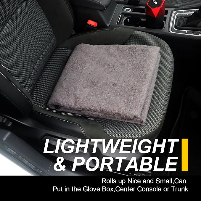 Back Seat Cover for Car Trucks Van SUV Jeep,Waterproof Rear Bench Towel Seat Covers for Dogs and Kids,Automotive Backseat Protector (Grey)