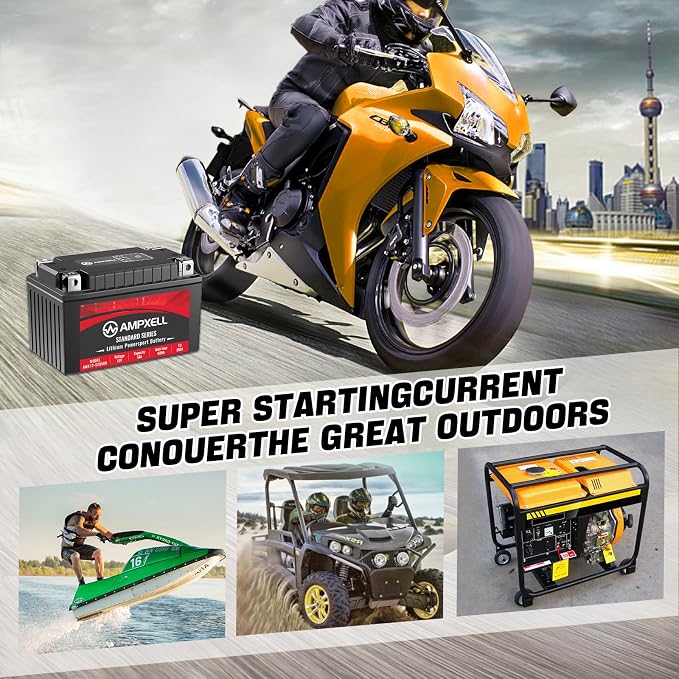 YTX7A-BS Lithium Motorcycle Battery, 12V 5Ah 300 CCA 1.98 lbs Lightweight, Powersports Replacement for ATV UTV Scooter Generator,Compatible withhonda eu3000is battery