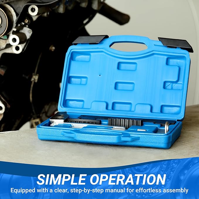 Engine Camshaft Tensioning Locking Alignment Timing Belt Tool Kit, Camshaft Holding Tool Compatible with Aveo Chevy Cruze Fiat Alfa Romeo 1.4 1.6 1.8 L