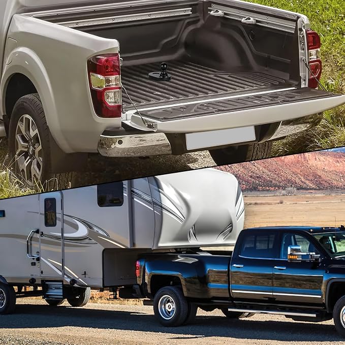 Nilight Gooseneck Ball Extender - GNXA4085, 4" Offset Ball Compatible with B&W Trailer Hitches Turnoverball Heavy Duty 2-5/16 Inch Ball 20000 lbs GTW 5000 lbs VTW