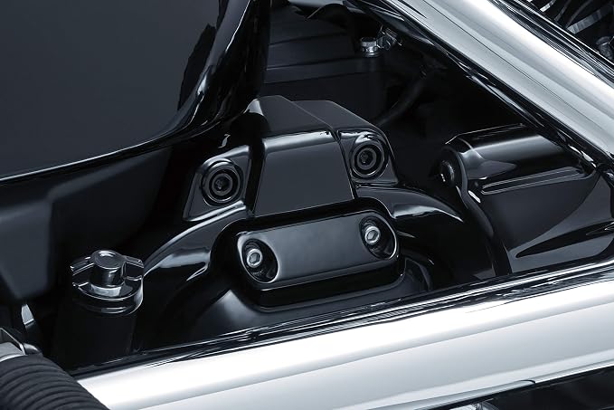 Kuryakyn 6457 Precision Transmission Shroud/Covering for Milwaukee-Eight Powerplants: 2018-19 Harley-Davidson Softail Motorcycles, Gloss Black