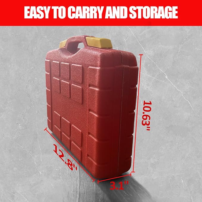 TONYNOL 3/4 Inch Drive Deep Impact Socket Set,6-Point,Metric Size(22mm to 41mm),10 Pcs,Cr-Mo.Heavy Duty Impact Socket Set,With a Storage Case.