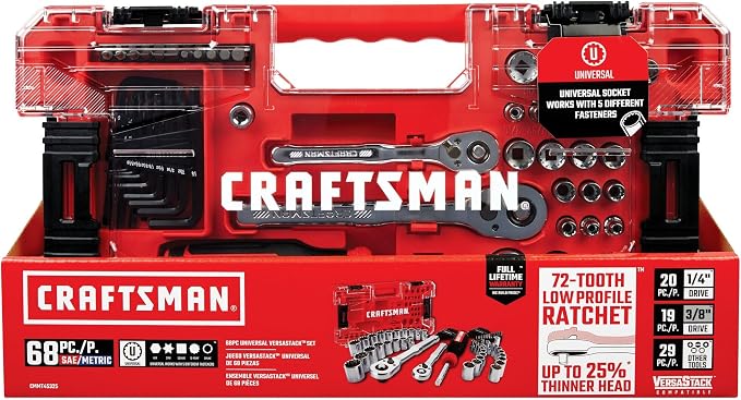 CRAFTSMAN 68pc VERSASTACK Universal Mechanics Tool Set (CMMT45325)