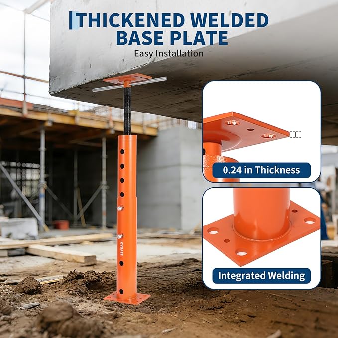 2 Pack Jack Post, House Floor Jack with 19"-36" Height Range, 18000 LBS Lifting Joist Beam Basement Jacks for Leveling, Lifting