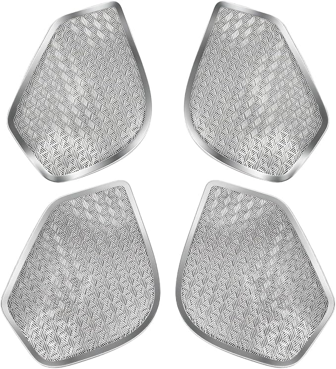 YOUTOOCAR Stainless Steel Door Speaker Decoration Covers Trim Compatible with Kia Telluride 2026 Accessories (Silver)