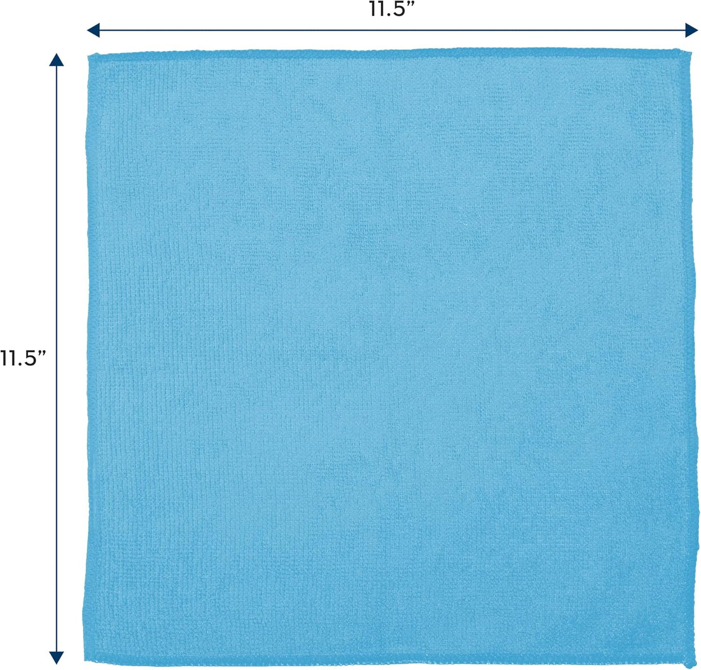 S&T INC. 12 Pack Microfiber Cleaning Cloth, Bulk Towels for Home, Reusable Microfiber Towels for Cars, Cleaning Rags, Assorted, 11.5 Inches x 11.5 Inches, 12 Count