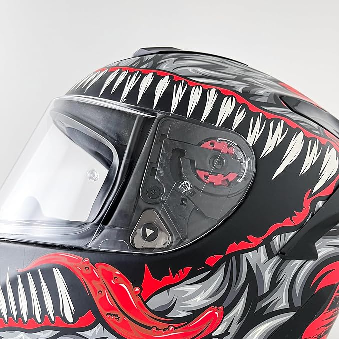 Helmet Visor Base Side Plate Replacement for Sedici Strada 2/3,Motorcycle Helmet Shield Gear Base Plate Povit Kit Compatible with Citation,Sedici Strada 2/3,FT2 Vector,FF801,FF397