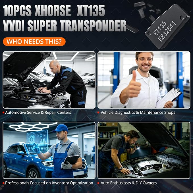 Xhorse Super Chip, Xhorse VVDI XT135 Multi-Application Transponder Chip - Compatible with ID33/40/41/42/44 for VVDI2/VVDI Tools Max/Plus