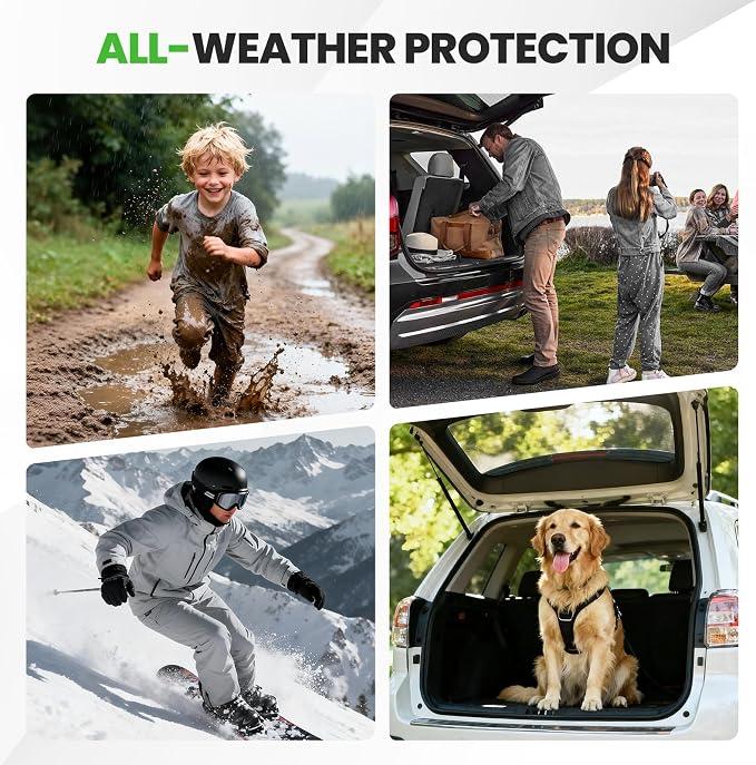 Cargo Liner for VW Volkswagen Atlas 2018-2025 2026 (Not for Cross Sport), All Weather Cargo Mats for Atlas Accessories, Heavy Duty TPE Trunk Mat, Car Accessories