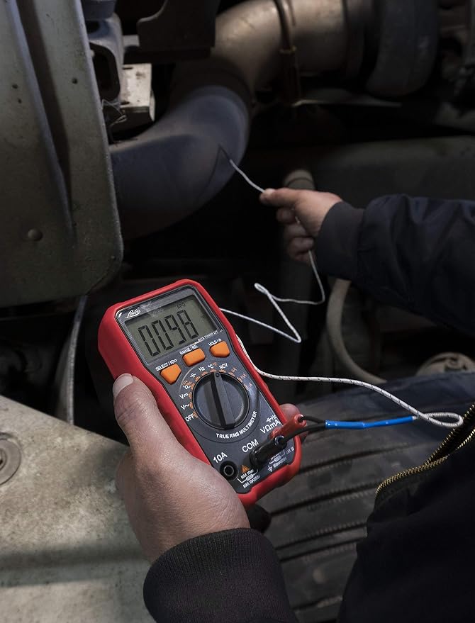 Lisle 82600 Digital Multimeter for Cat III, Red