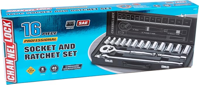 Channellock - 16-Pc 1/2 Dr Fractional Sae S (32161)