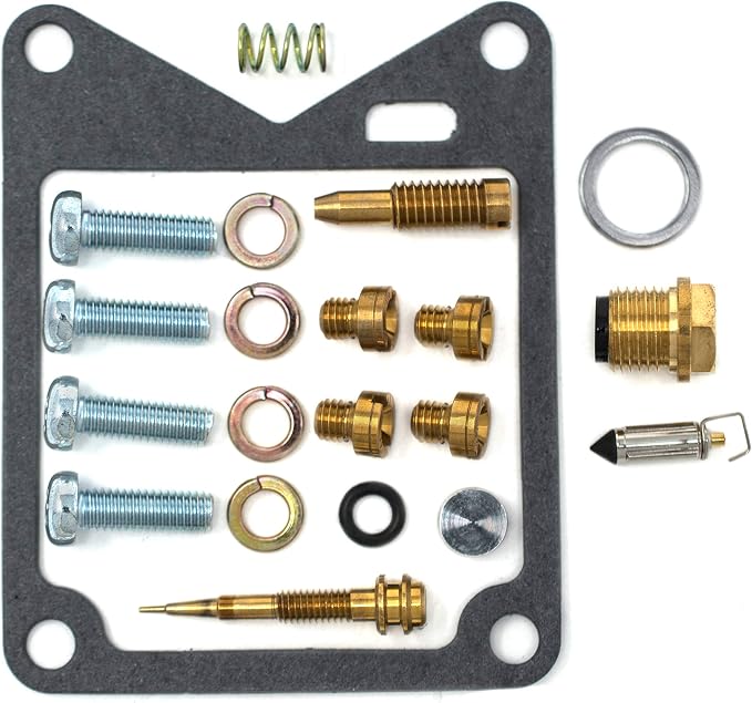 0101-102 Carburetor Rebuild Repair Parts Kit (Set of 2) Compatible with Yamaha 82 XV920 Virago, 81-82 XV920R Seca