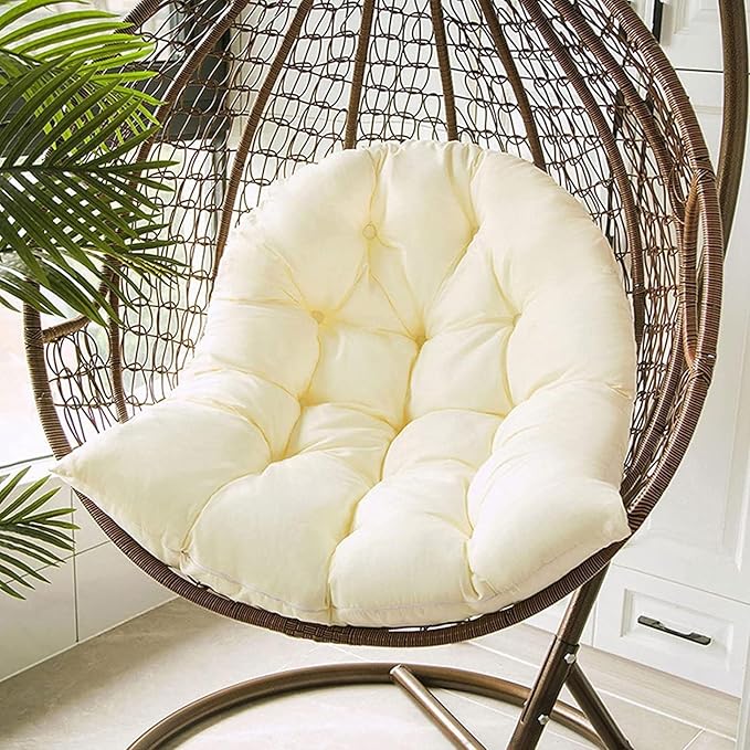 Hammock Swing Chair Cushion, Hanging Basket Seat Cushion Pillow, Soft Hanging Egg Chair Back Cushions Pads, for Indoor and Outdoor Garden Offices