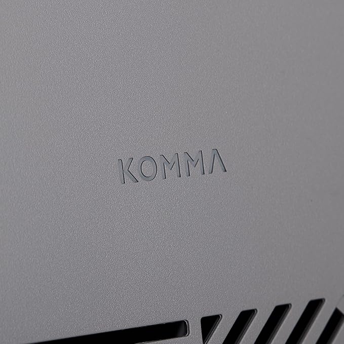 KOMMA Lov Air Purifier for Bedroom, 3.1 inch Slim Wall mount & Stylish Standing type, Hepa Filter Air Cleaner, Remove Fine Dust, Smoke. (LightCharcoal)