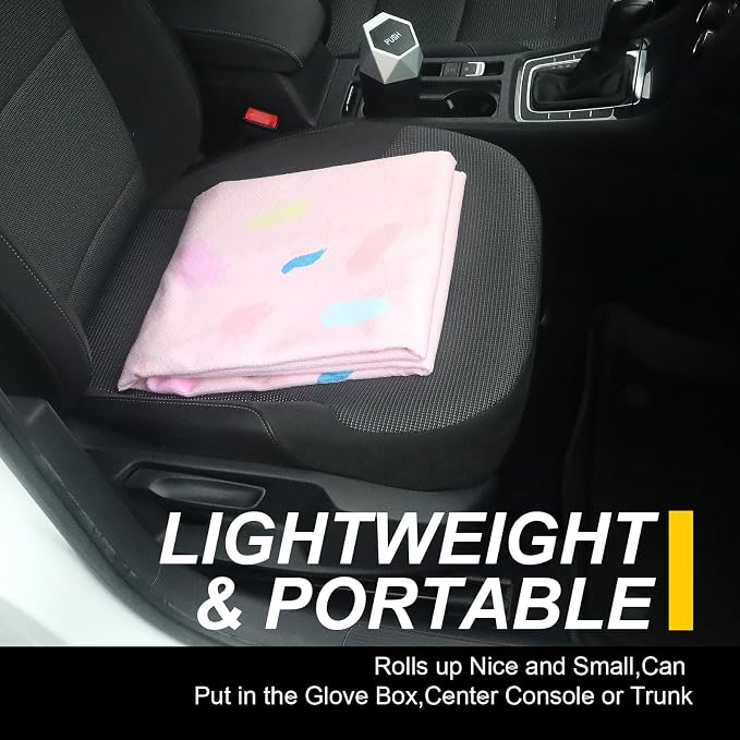 Back Seat Cover for Car Trucks Van SUV Jeep,Waterproof Rear Bench Towel Seat Covers for Kids,Automotive Backseat Protector (Pink Marbling)