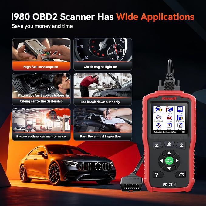 iCarsoft Genuine Mercedes Benz I980 Professional Diagnostic Scanner Tool