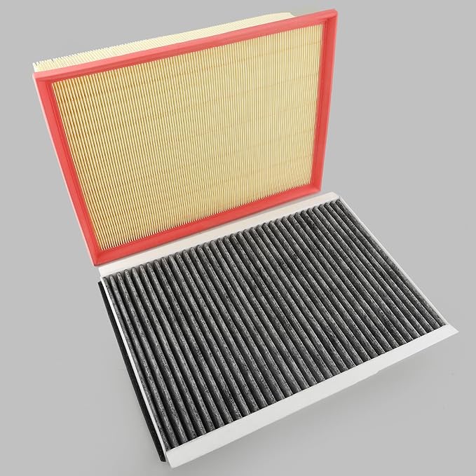 Engine & Cabin Air Filter Set for Mercedes Sprinter Van (2010-2018) 2500 3500; (2007-2018) Freightliner Dodge Sprinter 2500 3500; Replace 9068300318, A0000903751