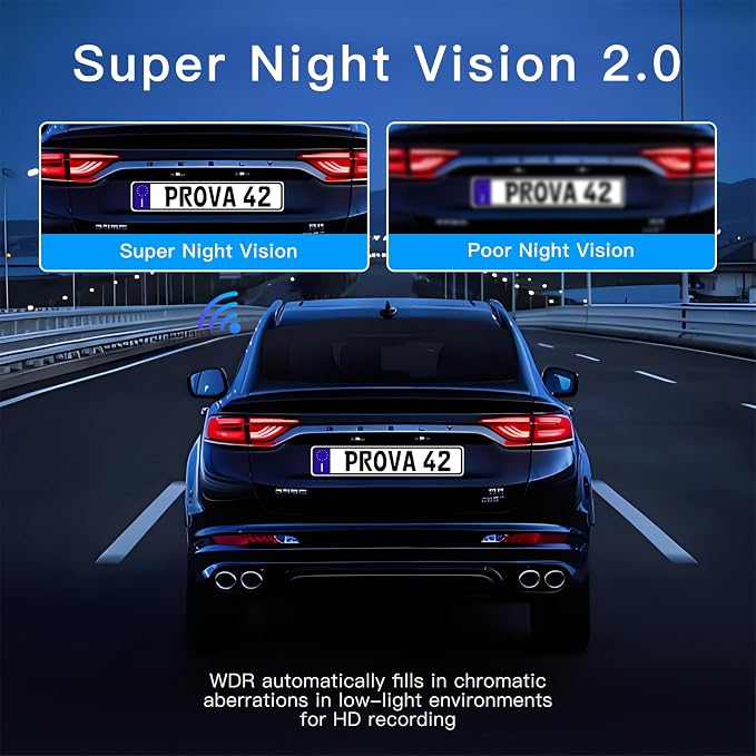360° Dash Cam 4 Channel 5G WiFi & APP Control, Free 64GB Card, TOPGOOSE 2K FHD Front and Rear Inside, Left Right Dash Camera for Cars, G-Sensor, Loop Recording, 24H Parking Mode