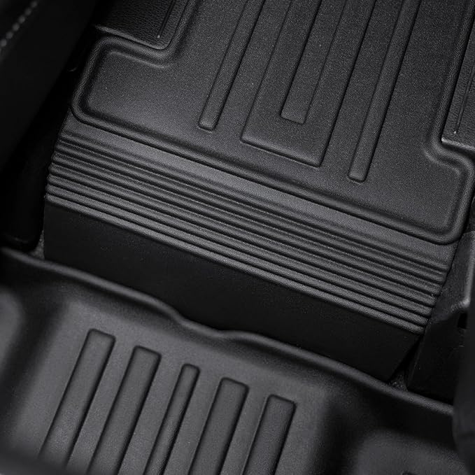 Floor Mats for 2020-2025 Kia Telluride 7/8 Passenger, All Weather TPE Durable Cargo Liner with Backrest Mat Interior Protection for 2025 Kia Telluride