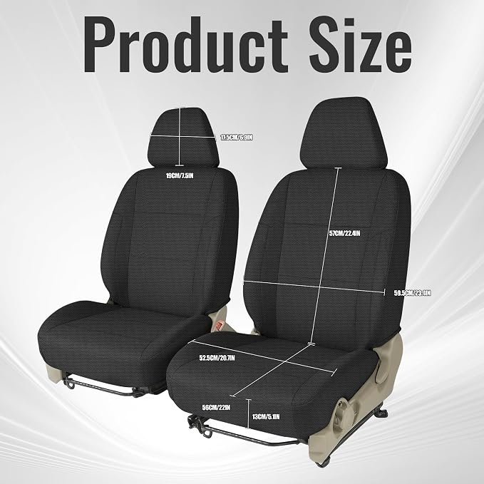 Custom-Fit Front Seat Covers for Toyota 4Runner 1996-2002 Driver and Passenger, Thickened Composite Fabric, with Headrests, Soft Foam Lining, Protective Seat Cover