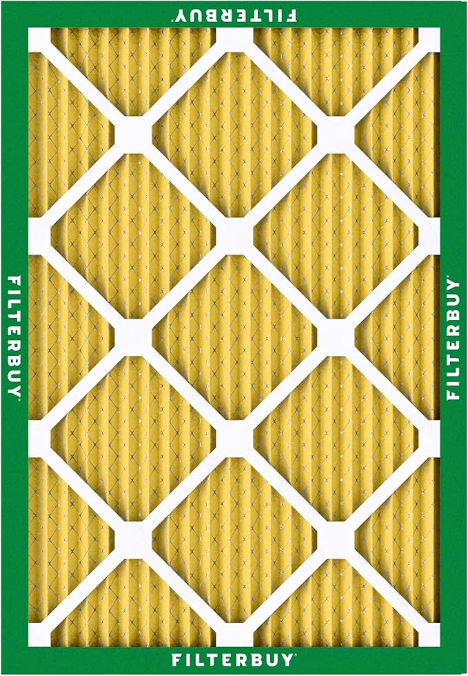 Filterbuy 18x21x1 Air Filter MERV 11 Superior Pet & Allergy Defense (5-Pack), Electrostatic Pleated HVAC AC Furnace Filters Replacement (Actual Size: 18.00 x 21.00 x 0.75)