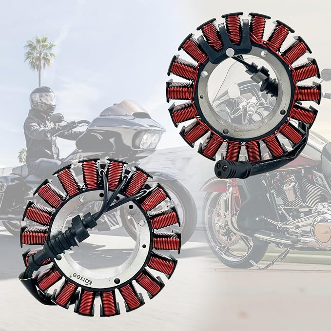 KARSEE 30017-08 Motorcycle Stator Coil Compatible with Harley Davidson 2008-17 Softail & DynaFat Bob Low Rider Street Bob Super Glide Switchback Fat Boy 30017-08A