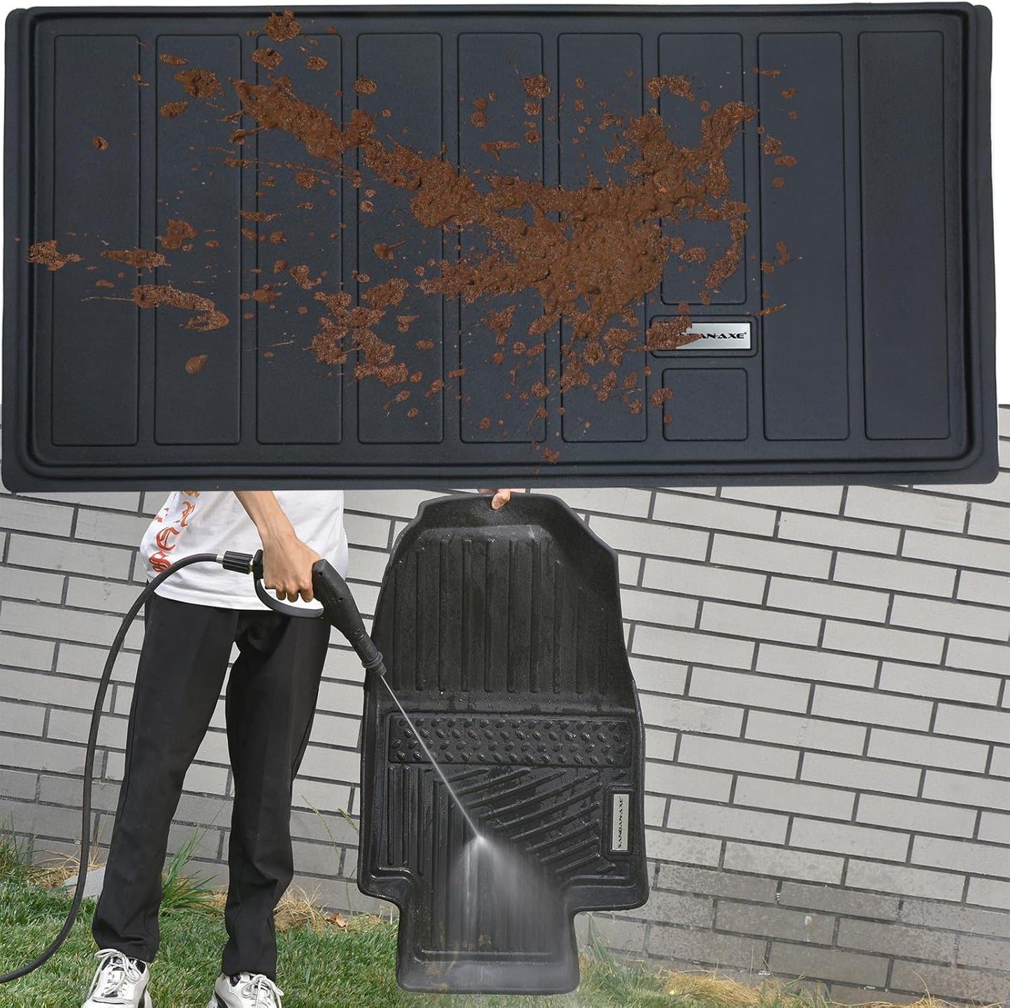 Trunk Mat for 2025 KIA K4 TPE All Weather Protection Car Cargo Liners Accessories-Black