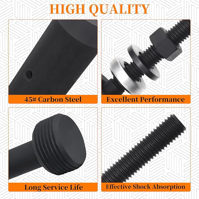 9U-6891 Injector Sleeve Cup Remover & Installer Tool Kit, Compatible with CAT Caterpillar C10 C12 C15 C16 C-18 3406E Engines, 6 PCS Fuel Injector Sleeve Removal Installation Tools