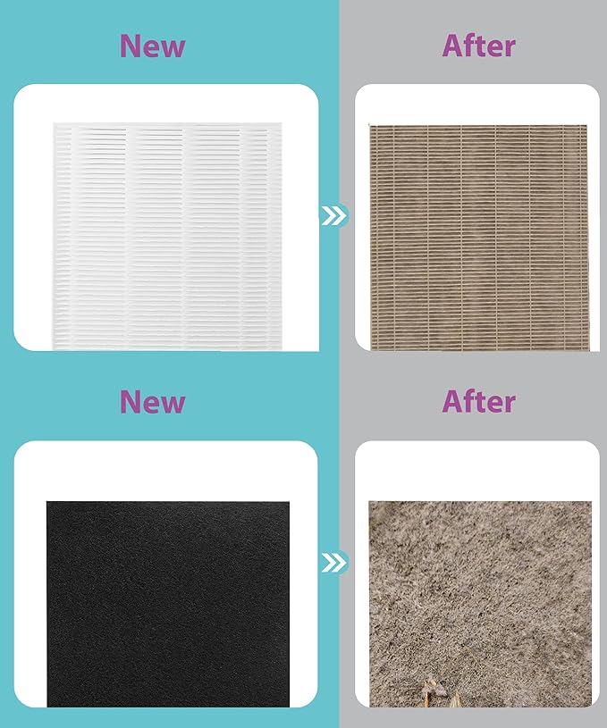 (2+8) 290/300/DX95 Replacement Filter Compatible with Fellowes AeraMax 290 300 DX95 Air Purifier HF-300 AP-300PH, 9287201